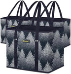 BALEINE 3PK Reusable Grocery Bags, Heavy Duty Shopping Tote Bag by BALEINE