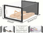 HOMIDEC Clear Shoe Storage Boxes, Stackable Shoe Organizer for Closet - Image 3