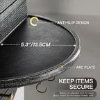 Rebee Vision Round Key Holder Wall Mount for Keys & Sunglasses, Old Black - Image 5