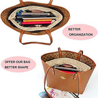 Handbag Tote Purse Organizer Insert, X Large, Beige - Image 6