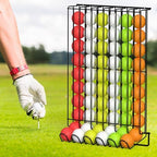 Sunexinlo 2 Pack Golf Ball Holder, Countertop & Wall-Mounted Golf Ball Dispenser, Holds 60 Golf Balls, Metal Wire Display Rack for Home, Office, Indoor Simulator, Club, Driving Range, Black - Image 7