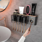 iHave Toothbrush Holders for Bathrooms Wall Mounted with Dispenser & 3 Cups by ihave