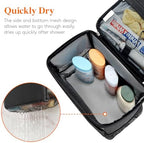 Lifewit Shower Bag Mesh Shower Caddy Portable College Dorm Room Essentials Tote Bag for Bathroom, Gym, Travel, Camping Quick Dry Hanging Shower Organizer Basket Toiletry Bag, Medium, Black - Image 5