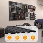 Duzzy Slatwall Panel, 4' H x 8' W PVC Slat Wall Paneling for Garage Storage - Image 5