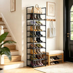 OYREL Shoe Rack, Upgrade Plus Narrow 10 Tier Shoes Organizer for Closets - Image 2