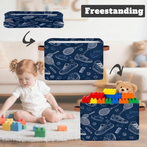 Tenni Storage Basket Toy Storage Bins Collapsible Cube Organizer - Image 3