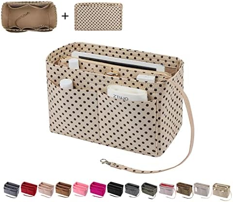 ZTUJO Purse Organizer Insert, Felt Bag Organizer with Metal Zipper, Handbag & Tote Shaper, For Speedy Neverfull Tote, 7 Sizes by ZTUJO