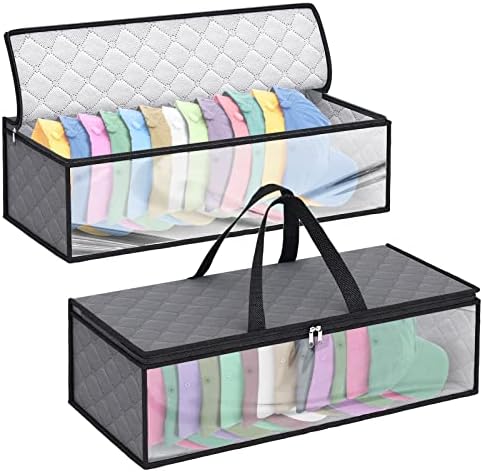 Fixwal Hat Storage Bags 2 Pack Baseball Caps Organizer Rack Holds 20 Hats by Fixwal
