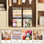 Lifewit 4 Pack Clear Clothes Storage Bags, Sweater Storage with Zipper, 18L - Image 5