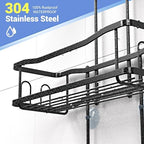 Hanging Shower Caddy Over Shower Head - No Drill Rustproof Shower Rack - Image 3