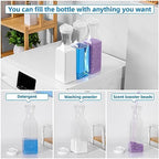 54oz Laundry Detergent Dispenser,Liquid Container,Plastic,3 Pack White - Image 5