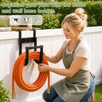 Fence Hose Hanger Wall Mount No Drill Garden Hose Holder for Deck - Image 3