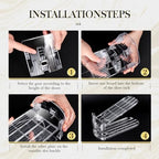 Shoe Slots Organizer 20 Pack - Shoe Stackers, 3 Levels Adjustable, Space Savers 50%, Double Layer Holders for Closet (Transparent), Organizador de Zapatos - Image 4