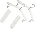 4 Pack Foldable Travel Hangers with Hidden Clips(White) by Unknown
