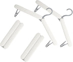 4 Pack Foldable Travel Hangers with Hidden Clips(White) by Unknown