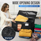 TAILI 2 Pack Black Extra Large Moving Bags,Storage Bag with Visible Window - Image 4