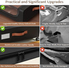 Under Bed Storage with Wheels, UnderBed Storage Containers with Clear Lid and Handles, XXL 60L Under the Bed Storage Bins Drawers for Clothes,Blankets,Shoes,Books (BLACK, 2 PACK) - Image 2