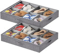 Lifewit 4.3 Inches Under Bed Shoe Storage Organizer Fits 8 Pair Sneakers, by Lifewit