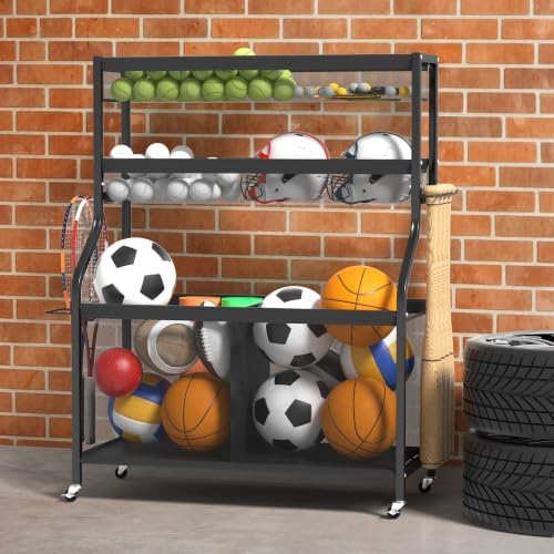 Ultrawall Sports Equipment Organizer, Golf Bag Stand w/Ski & Ball Storage - Image 7