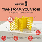 Organize-It! Universal 27-gal. Tough Storage Tote Divider, 6-slot Strong Box Divider for Storage Containers, 2 Customizable Lengths, Stationery Organizer for Large Tools/Seasonal Items, Easy to Attach - Image 3