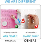 MULSAME Pegboard Combination Kit, 25.2" x 25.2" Wall Mounted Storage Set with 4 Pegboards & 20 Accessories Hanging, Peg Boards Organizer - Image 6