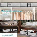 Under Bed Shoe Storage Organizer 2pc Fits 24 Pairs Container Boxes - Image 7