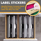 SpaceAid WrapNeat 3 in 1 Wrap Organizer with Cutter and Labels, Plastic Wrap, Aluminum Foil and Wax Bamboo Dispenser for Kitchen Storage Organization Holder for 12" Roll (Black) - Image 4