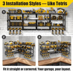 XLarge 64''W Power Tool Organizer Wall Mount, 4-Tier - Image 2