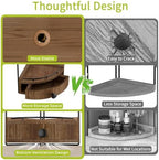 2-Tier Corner Bathroom Countertop Organizer with Drawer - Image 7