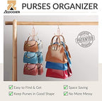 ZEDODIER Purse Hanger, Purse Organizer for Closet, Holds 6 Bags - Image 2