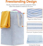Lifewit 3 Pack Laundry Basket 80L Each, Collapsible Clothes Hamper with Reinforced Handles, Freestanding Waterproof Design for Bedroom and Laundry Room, Blue 240L Total | Foldable Washing Hamper, Dirty Clothes Basket, Laundry Bin for Storage, Clothes a... - Image 2