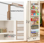 ElegantArray 9-Tier Pantry Door Organizer, Brown - Image 2