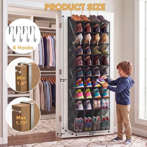 Ofiray-home Over the Door Shoe Organizer, 30-40 Pairs - Image 4