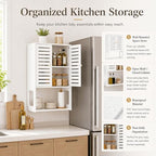 4-Tier Wall Bathroom Storage Cabinet, 15.7" Wx22.4 H - Image 5