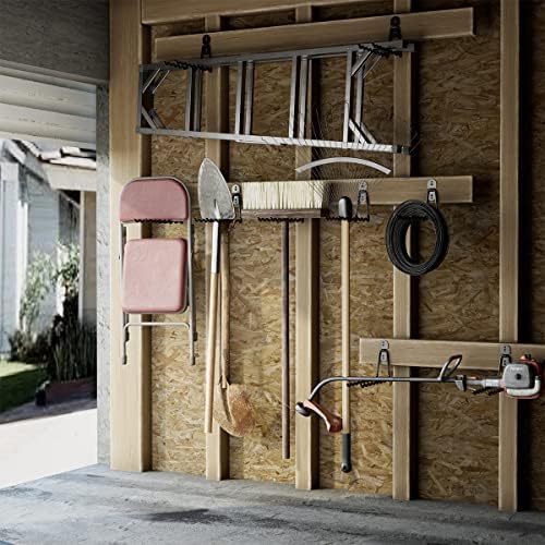 COCOYA Garage Hooks 11.8" Long with 2 Extension Storage Straps (2 Pack) - Image 2