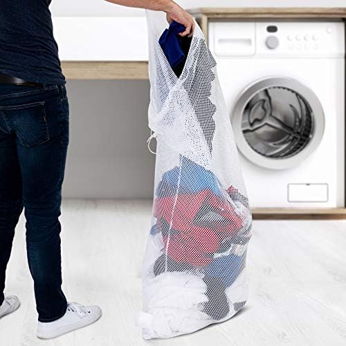 Champion Sports Mesh Equipment Bag – Heavy-Duty Nylon Drawstring Bag with Lock & ID Tag, Breathable Storage Sack for Balls, Swim Gear, Laundry & Toys, Multiple Sizes & Colors - Image 6