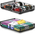 NADAMOO Under Bed Storage with Wheels, Low Profile Rolling Organizer Bins by NADAMOO