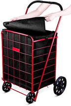 Handy Laundry Shopping Cart Liner, 18" X 15" X 24", Square Bottom, Fits Standard Shopping Cart, Cover and Adjustable Straps for Easy Secure Attachment, Made from Waterproof Material, Black - Image 3