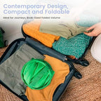 HOUSE AGAIN Upgraded Polyester Pop Up Laundry Hamper, Collapsible Laundry Baskets with Durable Handles Solid Bottom High Steel Frame and Side Pocket, Easy Open & Save space,Perfect for Storage(Green) - Image 4
