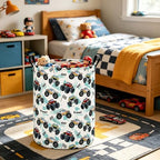 Monster Truck Fabric Storage Bin Nursery Organizer Basket - Image 3