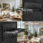 Key Holder Wall Decor, 11.8" Solid Ash Wood Entryway Organizer - Image 6