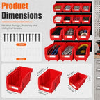 14pc Wall-Mounted Organizer V1 V2 V3 Master Combo Set Red - Image 2