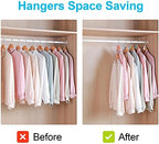 100 PCS Hanger Connector Hooks, Hangers Space Saving, Hanger Clips for Plastic Hangers(5 Color) - Image 6
