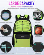 LOINTET Basketball Bag Backpack with Ball Holder Shoes Compartment, Large Basketball Accessories Sports Bag - Image 4