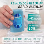 Travel Vacuum Storage Bags with Rechargeable Cordless USB Pump, 30 Combo - Image 3