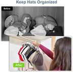 Yecuip Hat Hangers for Closet,Hat Organizer Racks for Base Ball Caps 2 Pack - Image 4