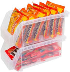 ReadySpace Medium Stackable Plastic Storage Bins, 8-Pack, Clear - Image 6