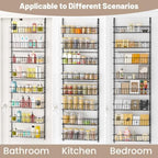 ElegantArray 8-Tier Pantry Door Organizer, Black - Image 4