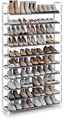 SONGMICS Shoe Rack, 10-Tier Shoe Shelf, Shoe Storage Organizer by Unknown