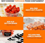 50 PCS Food Storage Containers with Lids BPA-Free (25 Containers & 25 Lids) - Image 5